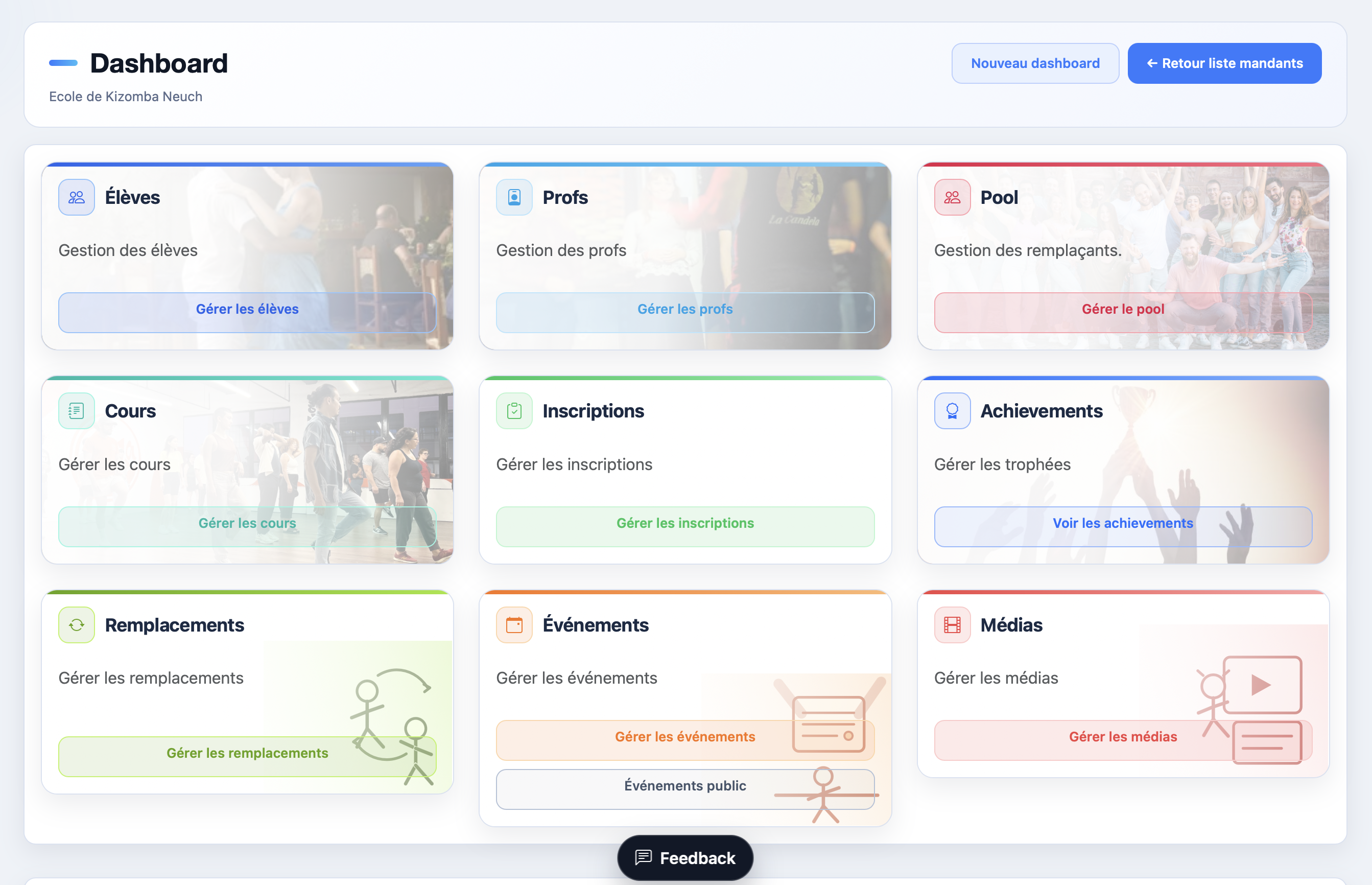 School dashboard preview